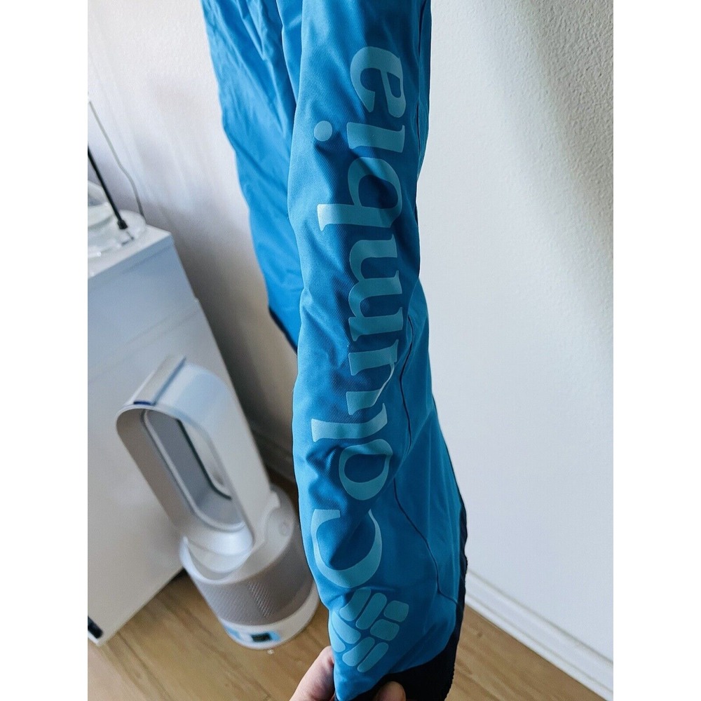COLUMBIA SNOW PANTS BUGABOO KIDS LARGE BLUE OMNI-TECH EUC SKI SNOW BOARD